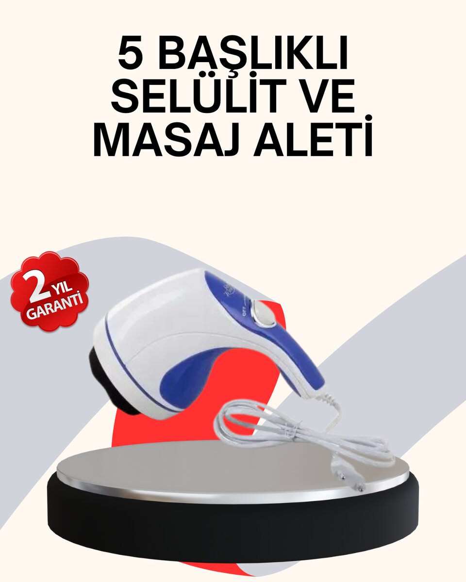 Taşınabilir Elektrikli Masaj Cihazı – Selülit ve Yağ Karşıtı 1 Taşınabilir Elektrikli Masaj Cihazı – Selülit ve Yağ Karşıtı