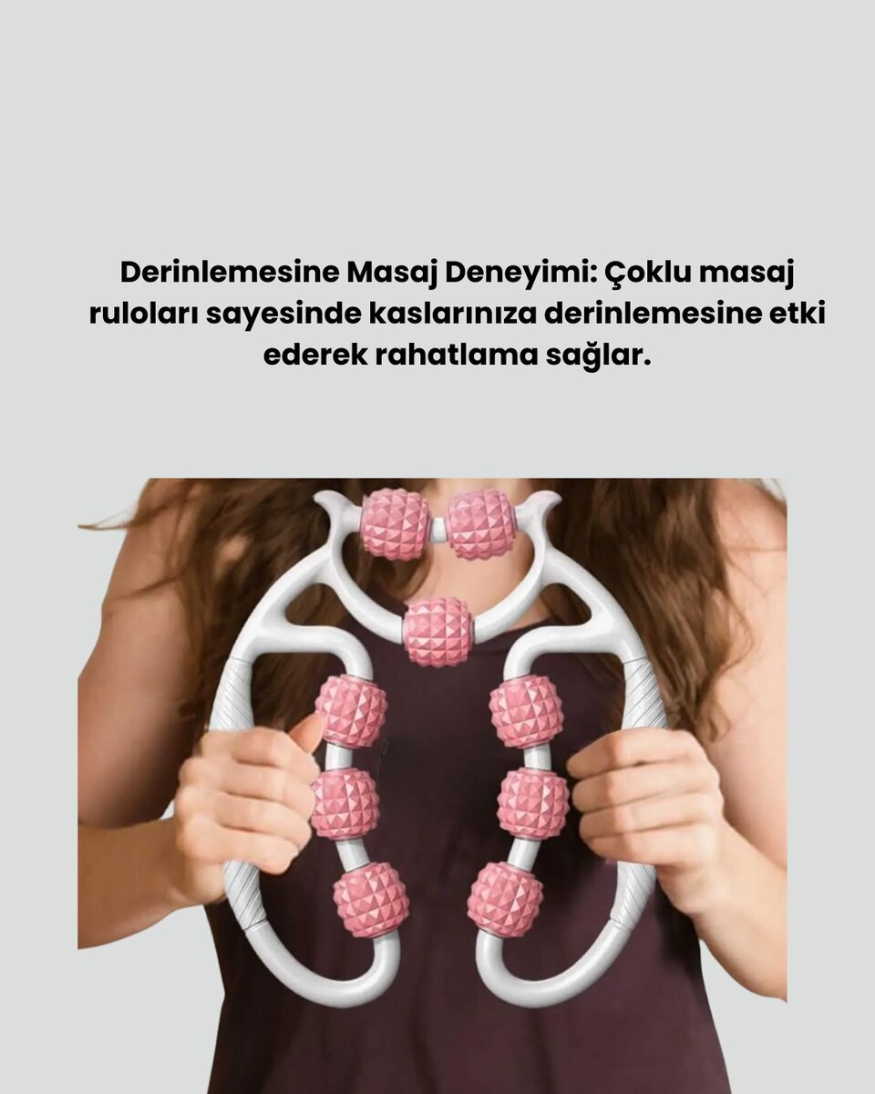 Plastik Masaj Aleti Derin Doku Kas Gevşetici Rulo 2 Plastik Masaj Aleti Derin Doku Kas Gevşetici Rulo - Görsel 2