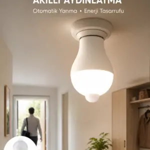 Sensörlü LED Lamba Otomatik Algılama Enerji Tasarruflu Aydınlatma
