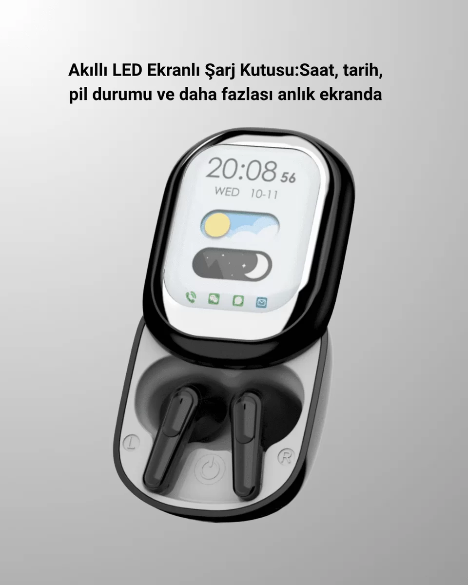 Kişiselleştirilebilir LED Ekranlı Bluetooth Kulaklık – Oyun & Müzik Modlu 2 Kişiselleştirilebilir LED Ekranlı Bluetooth Kulaklık – Oyun & Müzik Modlu - Görsel 2