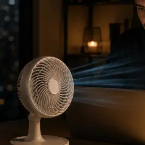 Haydiburaya 81 Masaüstü Mini Fan Sessiz Çalışan 2 Hızlı Otomatik Salınımlı Fan