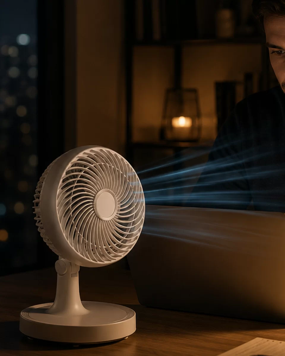 Masaüstü Mini Fan Sessiz Çalışan 2 Hızlı Otomatik Salınımlı Fan 1 Masaüstü Mini Fan Sessiz Çalışan 2 Hızlı Otomatik Salınımlı Fan