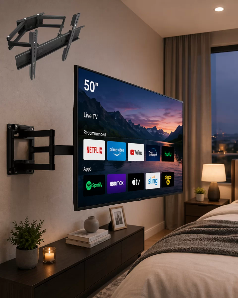 32 55 İnç TV Askı Aparatı Hareketli Duvar Askısı Döner Televizyon Tutucu 1 32 55 İnç TV Askı Aparatı Hareketli Duvar Askısı Döner Televizyon Tutucu
