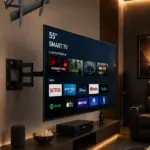 32 55 İnç Televizyon Askı Aparatı Duvara Monte Hareketli TV Tutucu