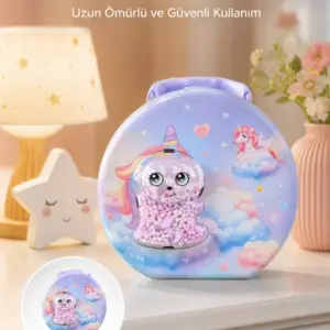 Şifreli Çocuk Para Kasası Metal Gövdeli Güvenli Kutu