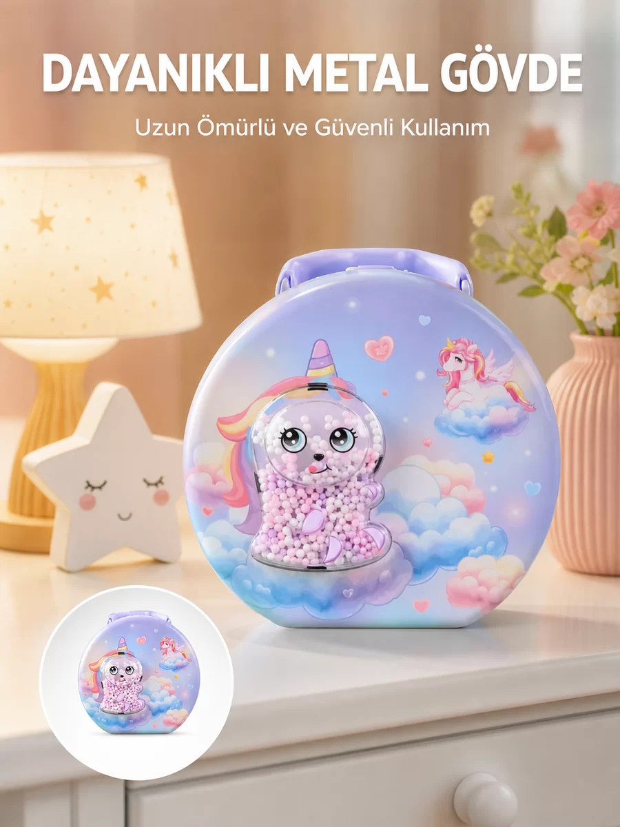Şifreli Çocuk Para Kasası Metal Gövdeli Güvenli Kutu 1 Şifreli Çocuk Para Kasası Metal Gövdeli Güvenli Kutu