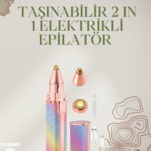 Mini Elektrikli Epilatör Cihazı – USB Şarjlı, Acısız Yüz ve Kaş Bakım Aleti
