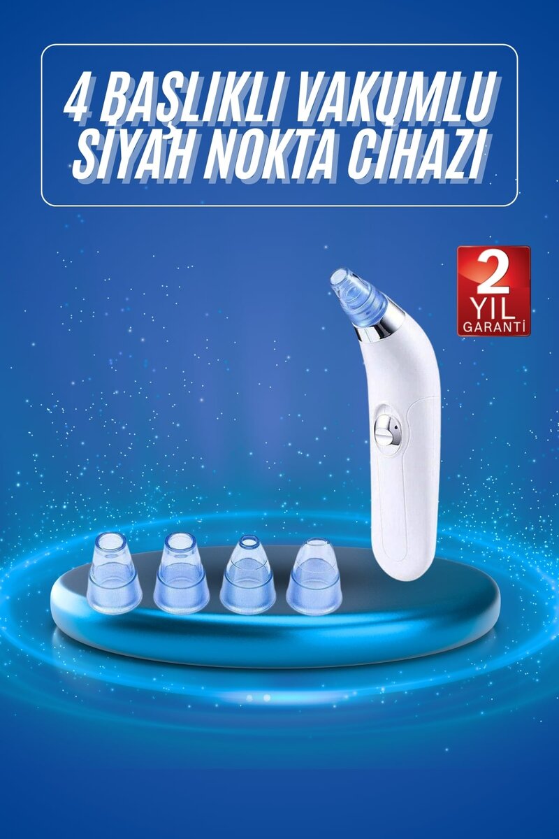 Vakumlu Siyah Nokta Ve Yüz Temizleme Cihazı 4 Başlıklı 1 Vakumlu Siyah Nokta Ve Yüz Temizleme Cihazı 4 Başlıklı