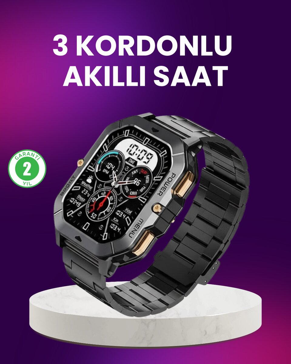 Bildirim ve Spor Takipli Akıllı Saat 1 Bildirim ve Spor Takipli Akıllı Saat