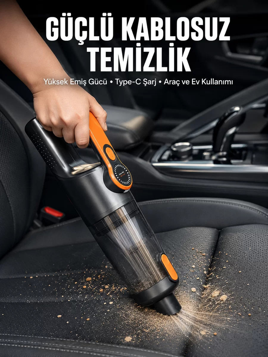 Kompakt Kablosuz Süpürge Güçlü Çekiş ve Düşük Ses Seviyesi 1 Kompakt Kablosuz Süpürge Güçlü Çekiş ve Düşük Ses Seviyesi