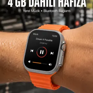 Haydiburaya 9 Yeni Nesil 3 Kordonlu Kol Saati 49 MM Amoled Ekran Akıllı Saat
