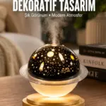 Aromaterapi Hava Nemlendirici Gece Lambası Uzay Model Satürn Oda Kokusu