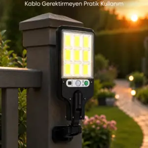 Sensörlü Sokak Tipi Lamba Günlük Kullanım İçin İdeal (Kopya)