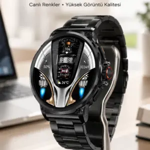 Şık Metal Kasa ve Değiştirilebilir Kordonlarla SW80 Smartwatch Yeni Nesil