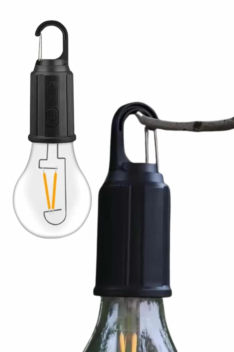 Taşınabilir Şarjlı Led Ampul Askılı Lamba Kamp Bahçe Lambası 4 Taşınabilir Şarjlı Led Ampul Askılı Lamba Kamp Bahçe Lambası - Görsel 4