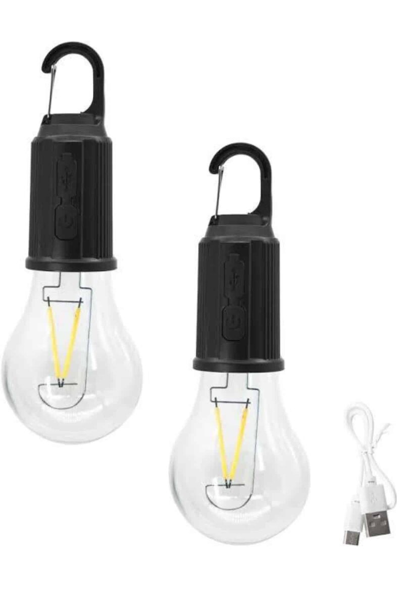 3 Farklı Mod LED'li Şarjlı Asma Kancalı Kamp Lambası Taşınabilir Ampul 3 3 Farklı Mod LED'li Şarjlı Asma Kancalı Kamp Lambası Taşınabilir Ampul - Görsel 3