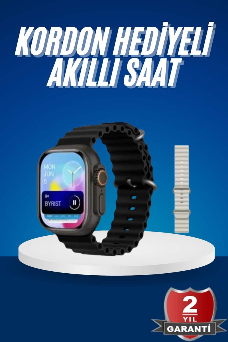 Ultra Akıllı Saat 49 Mm Çift Kordonlu Arama Cevaplama Bluetooth Bağlantılı 1 Ultra Akıllı Saat 49 Mm Çift Kordonlu Arama Cevaplama Bluetooth Bağlantılı