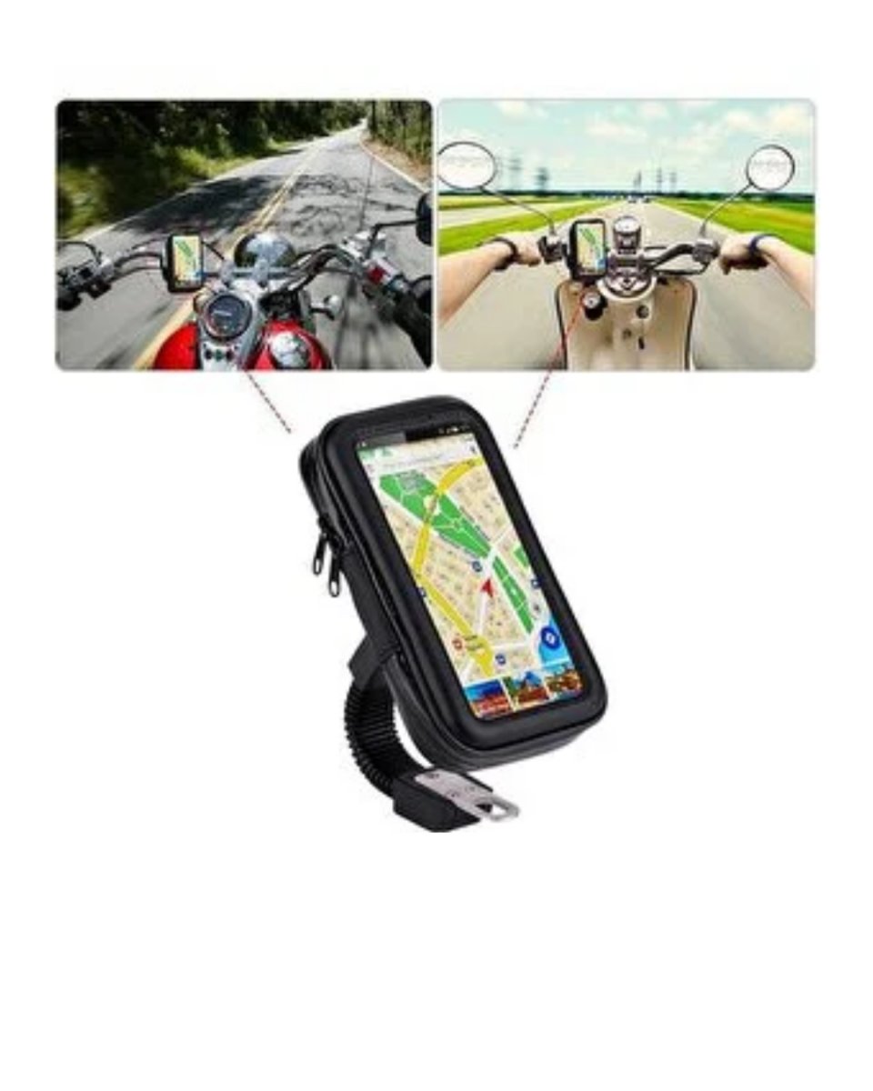 Su Geçirmez Motosiklet Bisiklet Telefon Tutucu 360 Derece Döner Gidon Telefon Standı 3 Su Geçirmez Motosiklet Bisiklet Telefon Tutucu 360 Derece Döner Gidon Telefon Standı - Görsel 3