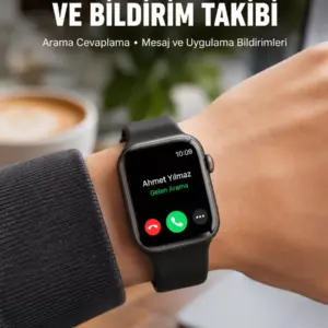 Haydiburaya 109 Arama Cevaplayabilen Akıllı Saat Bluetooth Bağlantılı Sosyal Medya Girişli Yeni Nesil