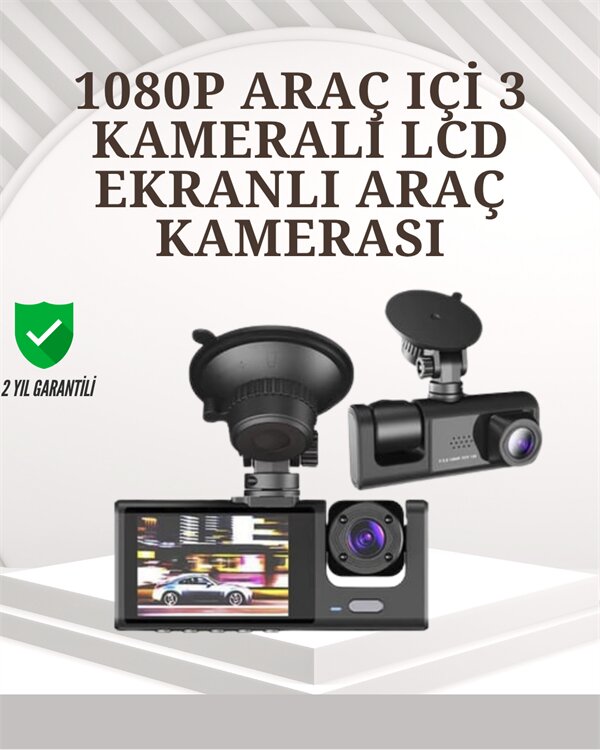 TA-01 1080P Ön 720P Arka ve İç Kamera Sistemli DVR 1 TA-01 1080P Ön 720P Arka ve İç Kamera Sistemli DVR