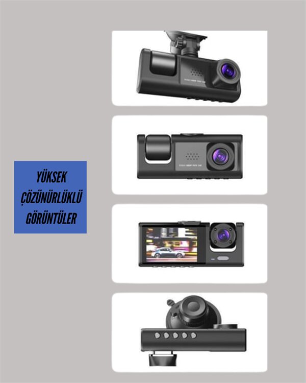 TA-01 1080P Ön 720P Arka ve İç Kamera Sistemli DVR 4 TA-01 1080P Ön 720P Arka ve İç Kamera Sistemli DVR - Görsel 4