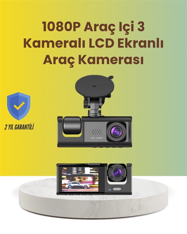 TA-01 2.0 İnç Ekranlı 3 Kanallı Araç Kamerası 1 TA-01 2.0 İnç Ekranlı 3 Kanallı Araç Kamerası