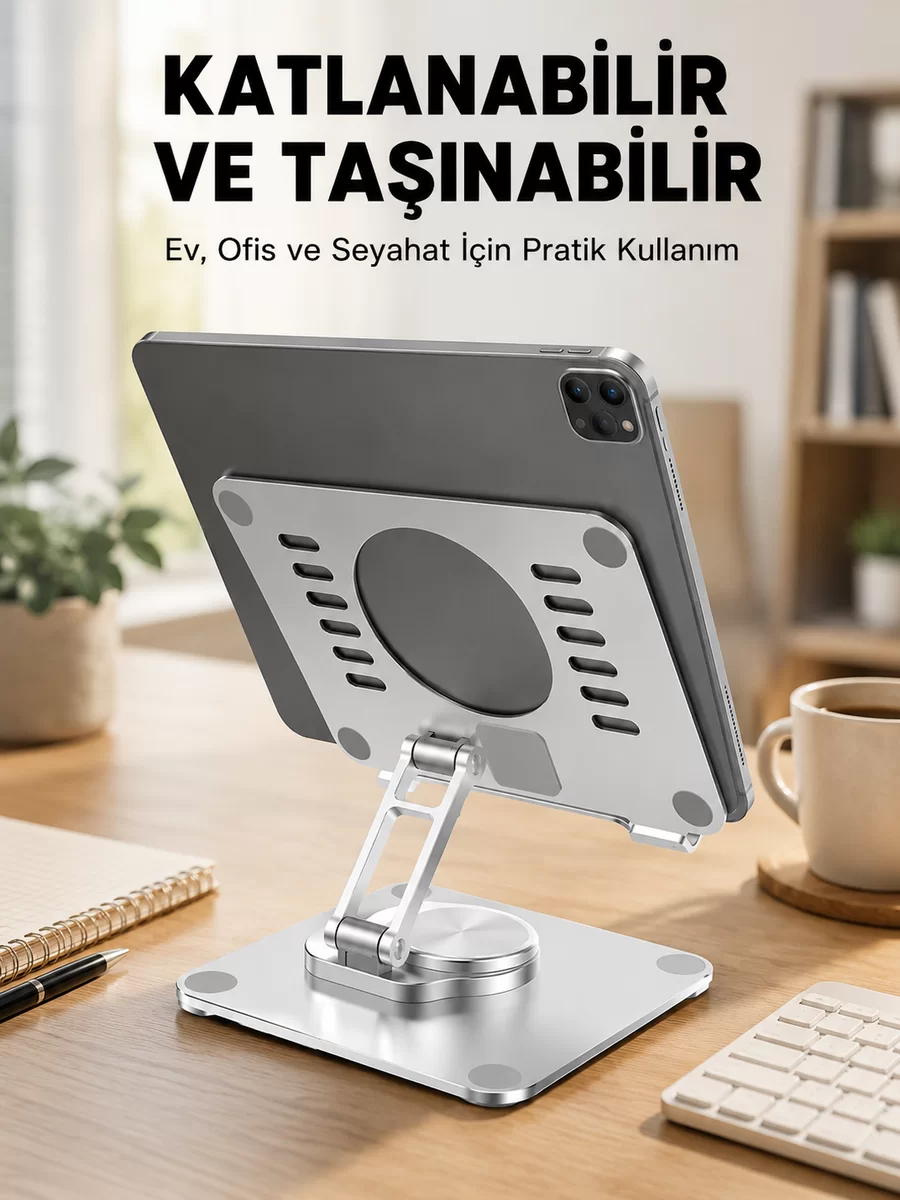 Taşınabilir Katlanır Tablet Braketi Masaüstü Stand Yeni Nesil 1 Taşınabilir Katlanır Tablet Braketi Masaüstü Stand Yeni Nesil