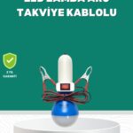 Aküden Çalışan 12V LED Ampul Taşınabilir Kullanım