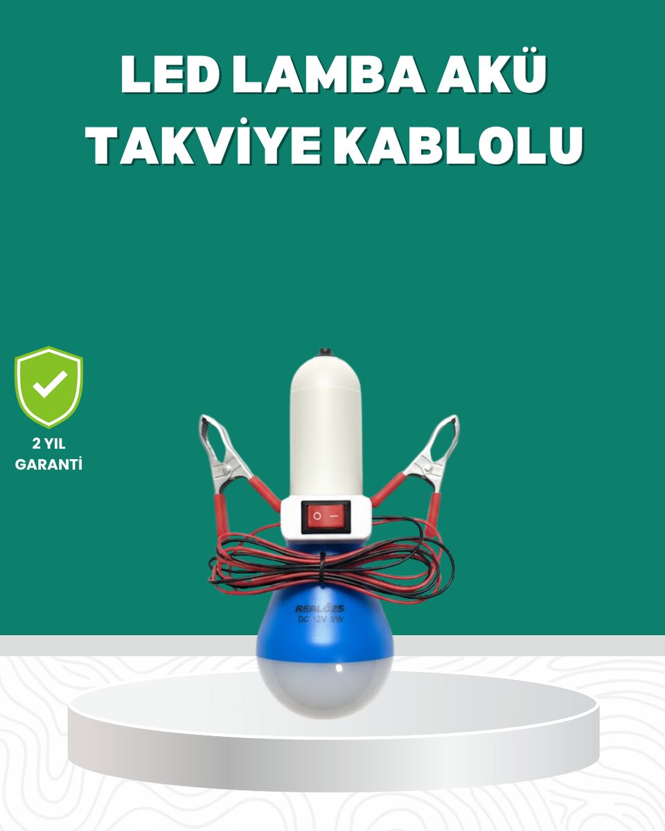 Aküden Çalışan 12V LED Ampul Taşınabilir Kullanım 1 Aküden Çalışan 12V LED Ampul Taşınabilir Kullanım