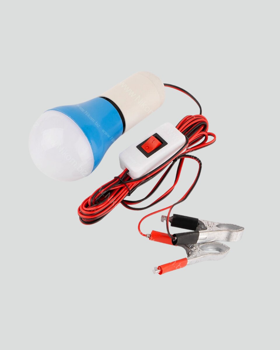 Aküden Çalışan 12V LED Ampul Taşınabilir Kullanım 4 Aküden Çalışan 12V LED Ampul Taşınabilir Kullanım - Görsel 4