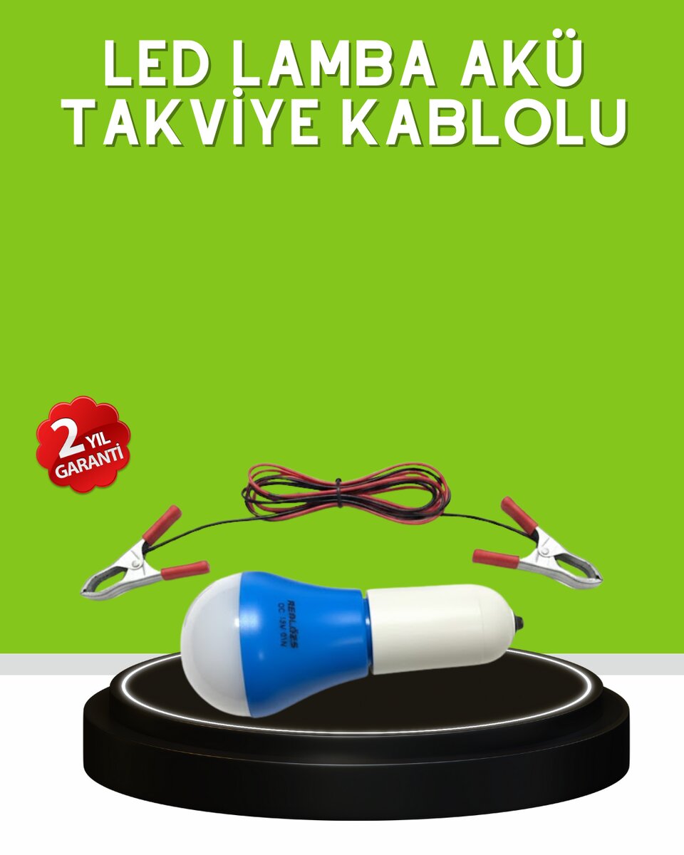 12V LED Ampul Anahtarlı Kablolu Pratik Aydınlatma 1 12V LED Ampul Anahtarlı Kablolu Pratik Aydınlatma
