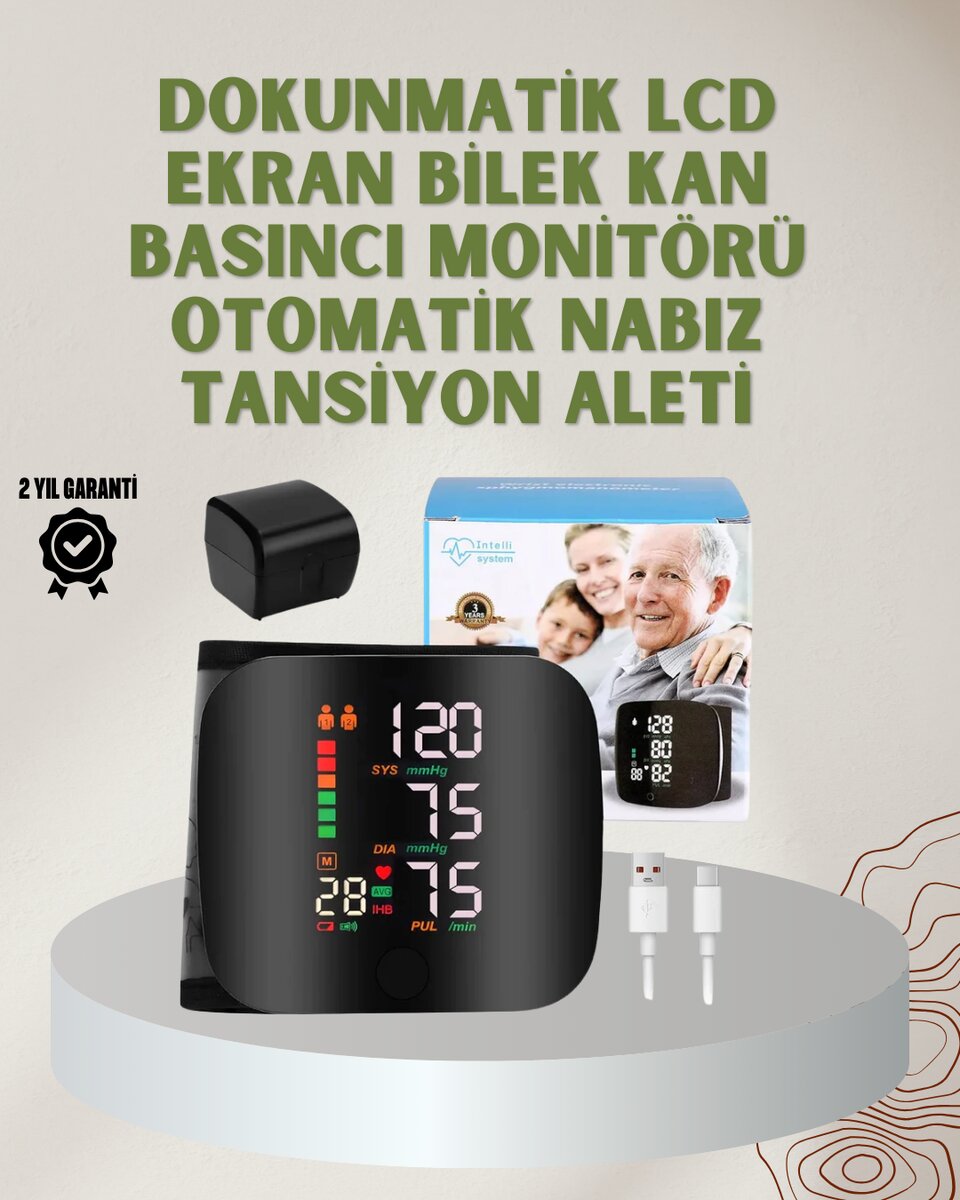 Çift Kullanıcı Hafızalı Tansiyon Ölçer 1 Çift Kullanıcı Hafızalı Tansiyon Ölçer