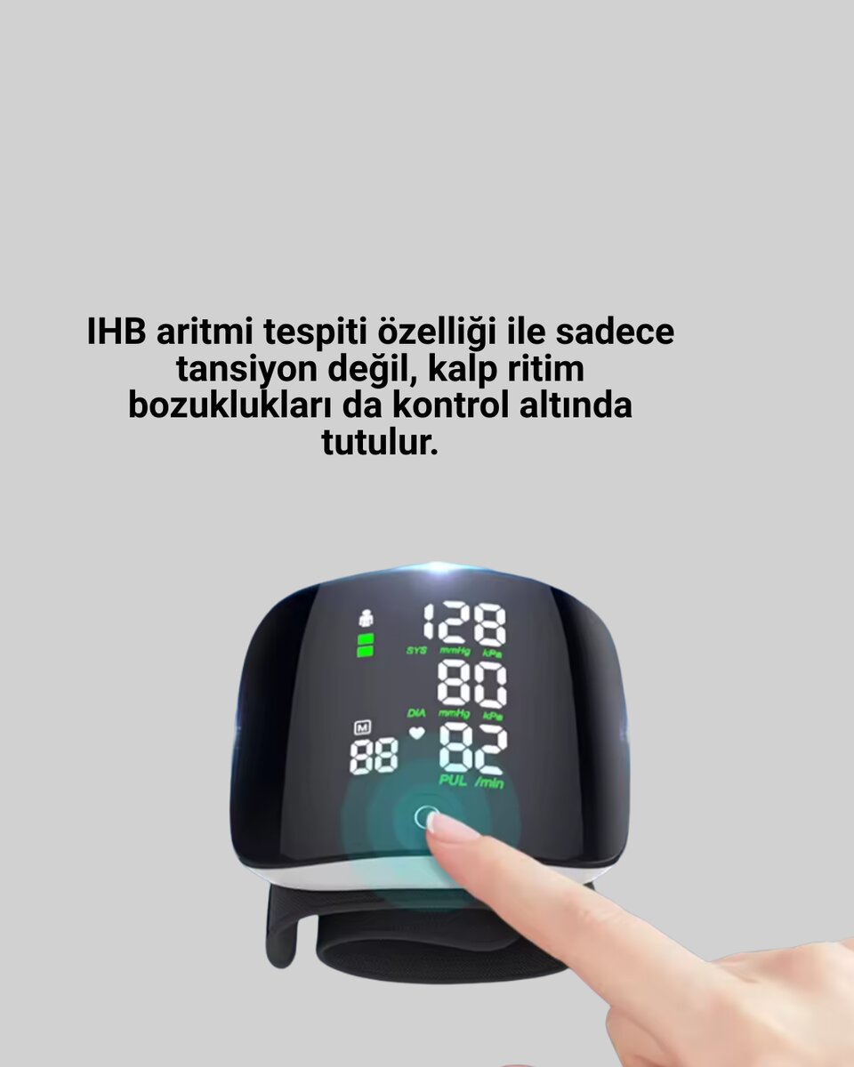 Çift Kullanıcı Hafızalı Tansiyon Ölçer 4 Çift Kullanıcı Hafızalı Tansiyon Ölçer - Görsel 4