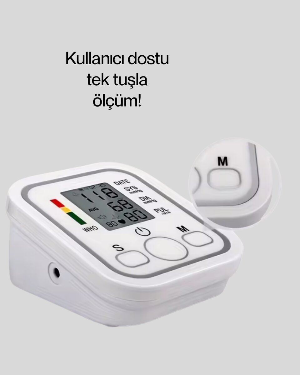 Ritmi Tespit Özellikli Dijital Tansiyon Aleti 2 Ritmi Tespit Özellikli Dijital Tansiyon Aleti - Görsel 2