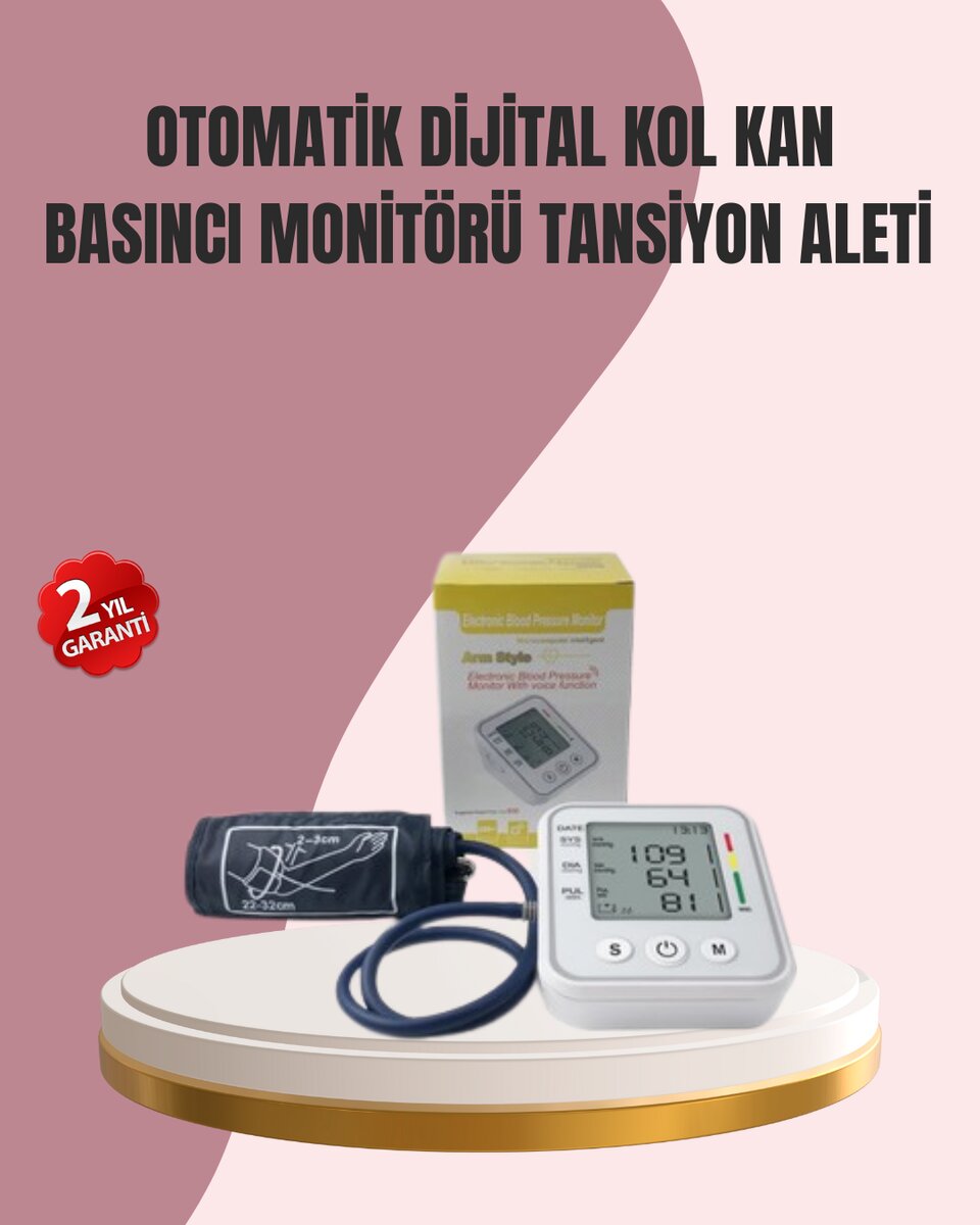 Yüksek Hassasiyetli Dijital Tansiyon Ölçer 1 Yüksek Hassasiyetli Dijital Tansiyon Ölçer