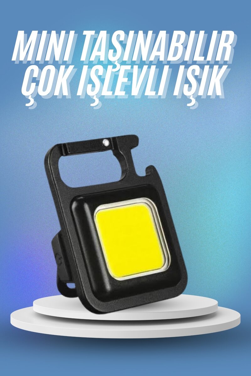 Işıldak USB Şarjlı Cep El Feneri Taşınabilir Mini Led Işık Çok Fonksiyonlu 1 Işıldak USB Şarjlı Cep El Feneri Taşınabilir Mini Led Işık Çok Fonksiyonlu