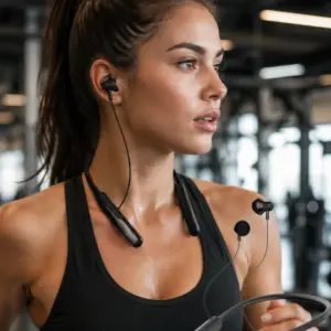 Extra Bass Kablosuz Kulaklık Uzun Bataryalı Neckband Tasarım