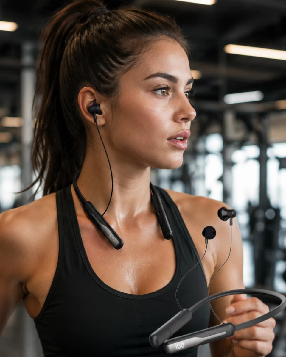 Extra Bass Kablosuz Kulaklık Uzun Bataryalı Neckband Tasarım 1 Extra Bass Kablosuz Kulaklık Uzun Bataryalı Neckband Tasarım