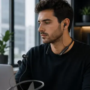 Bluetooth 5.4 Boyun Askılı Kulaklık Manyetik Kulaklıklı Type C Şarjlı