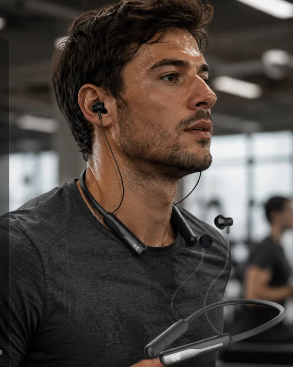 Boyun Askılı Bluetooth Kulaklık Extra Bass ve Ses Değiştirme Modlu 1 Boyun Askılı Bluetooth Kulaklık Extra Bass ve Ses Değiştirme Modlu