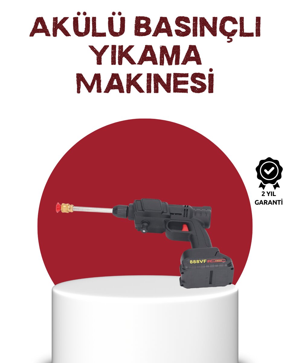 Çok Fonksiyonlu Şarjlı Basınçlı Yıkama Tabancası Ev Araç Bahçe 1 Çok Fonksiyonlu Şarjlı Basınçlı Yıkama Tabancası Ev Araç Bahçe