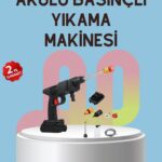 Yüksek Basınçlı Şarjlı Yıkama Tabancası Su Tabancası Hortumlu