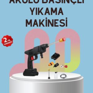 Yüksek Basınçlı Şarjlı Yıkama Tabancası Su Tabancası Hortumlu