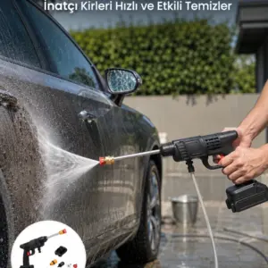 Kablosuz Taşınabilir Basınçlı Yıkama Tabancası Köpük Şişeli