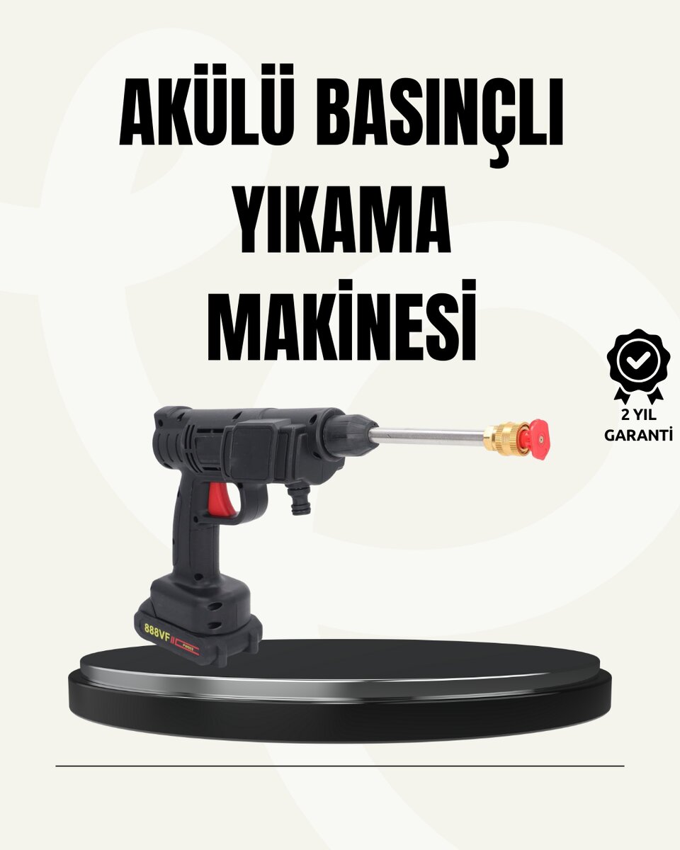 48V Şarjlı Basınçlı Yıkama Makinesi Kablosuz Su Tabancası 1 48V Şarjlı Basınçlı Yıkama Makinesi Kablosuz Su Tabancası