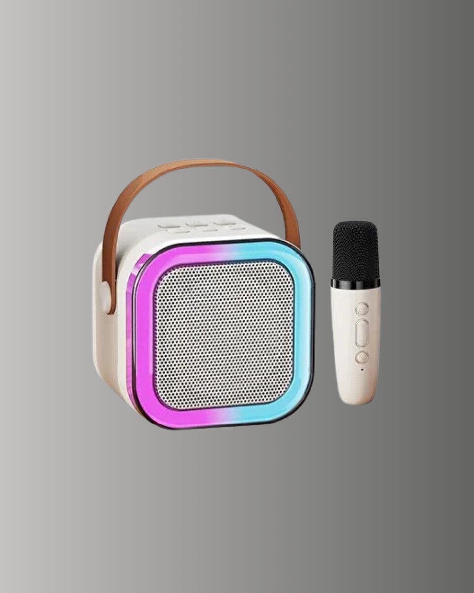 Bluetooth Karaoke Mikrofon ve Hoparlör Seti Taşınabilir 2 Bluetooth Karaoke Mikrofon ve Hoparlör Seti Taşınabilir - Görsel 2