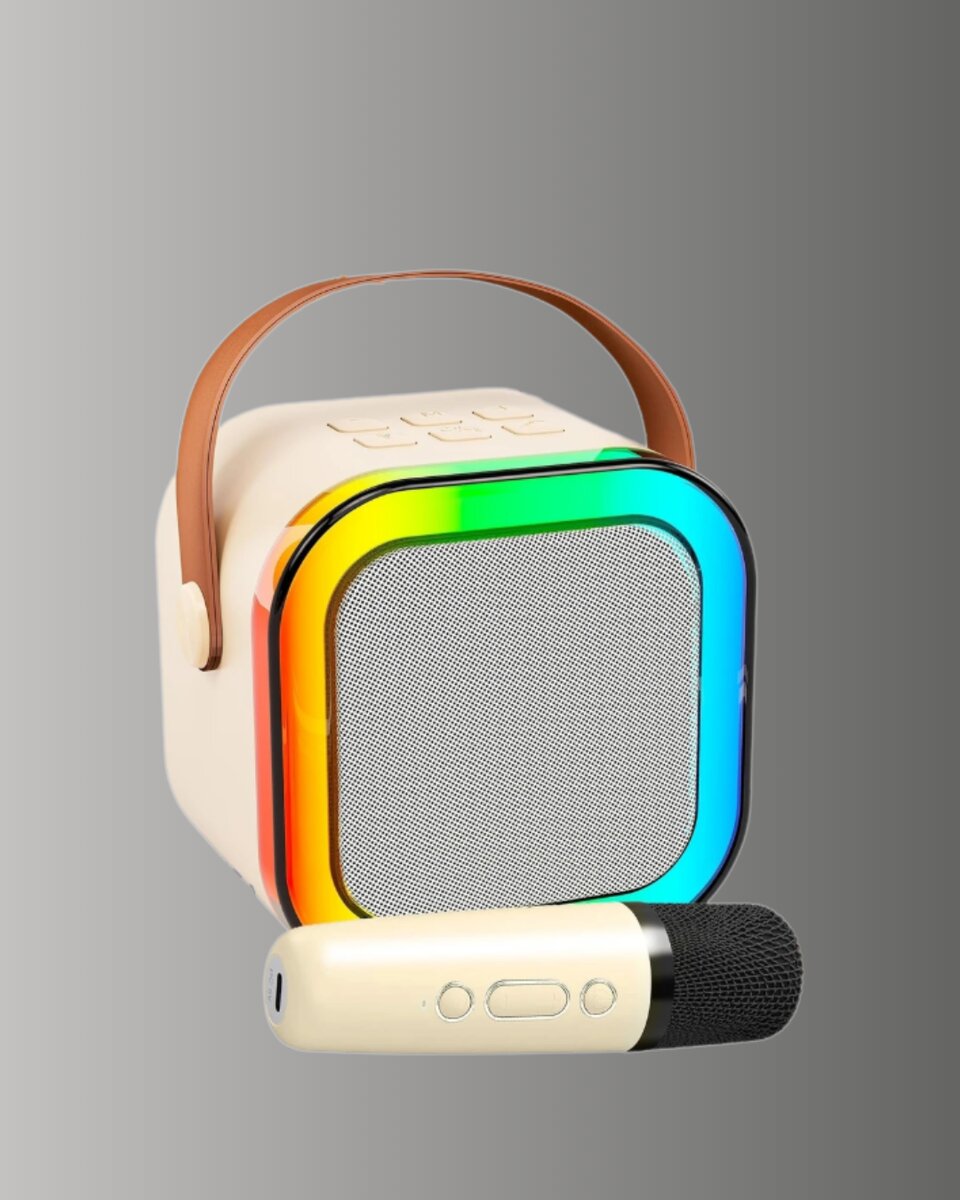Bluetooth Karaoke Mikrofon ve Hoparlör Seti Taşınabilir 3 Bluetooth Karaoke Mikrofon ve Hoparlör Seti Taşınabilir - Görsel 3