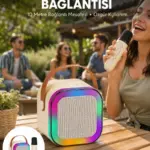 Karaoke Mikrofon Hoparlör Seti 6 Saat Kullanım Süresi Yeni Nesil