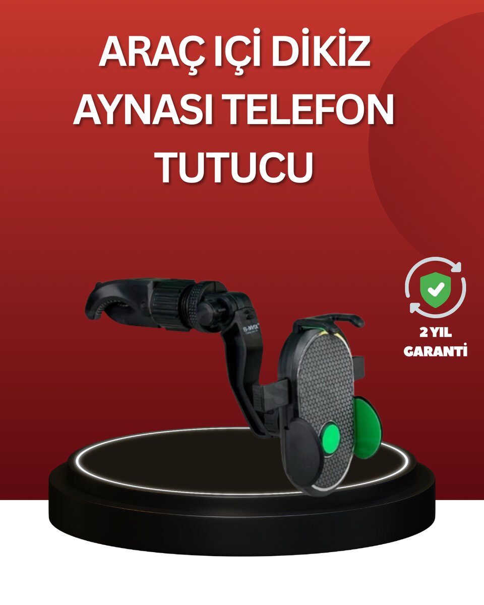 Ayarlanabilir Kıskaçlı Dikiz Aynası Telefon Tutucu Tüm Telefonlarla Uyumlu 1 Ayarlanabilir Kıskaçlı Dikiz Aynası Telefon Tutucu Tüm Telefonlarla Uyumlu