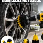 Derinlemesine Temizlik İçin Dayanıklı Kıllı Matkap Fırçası BaşlığıF